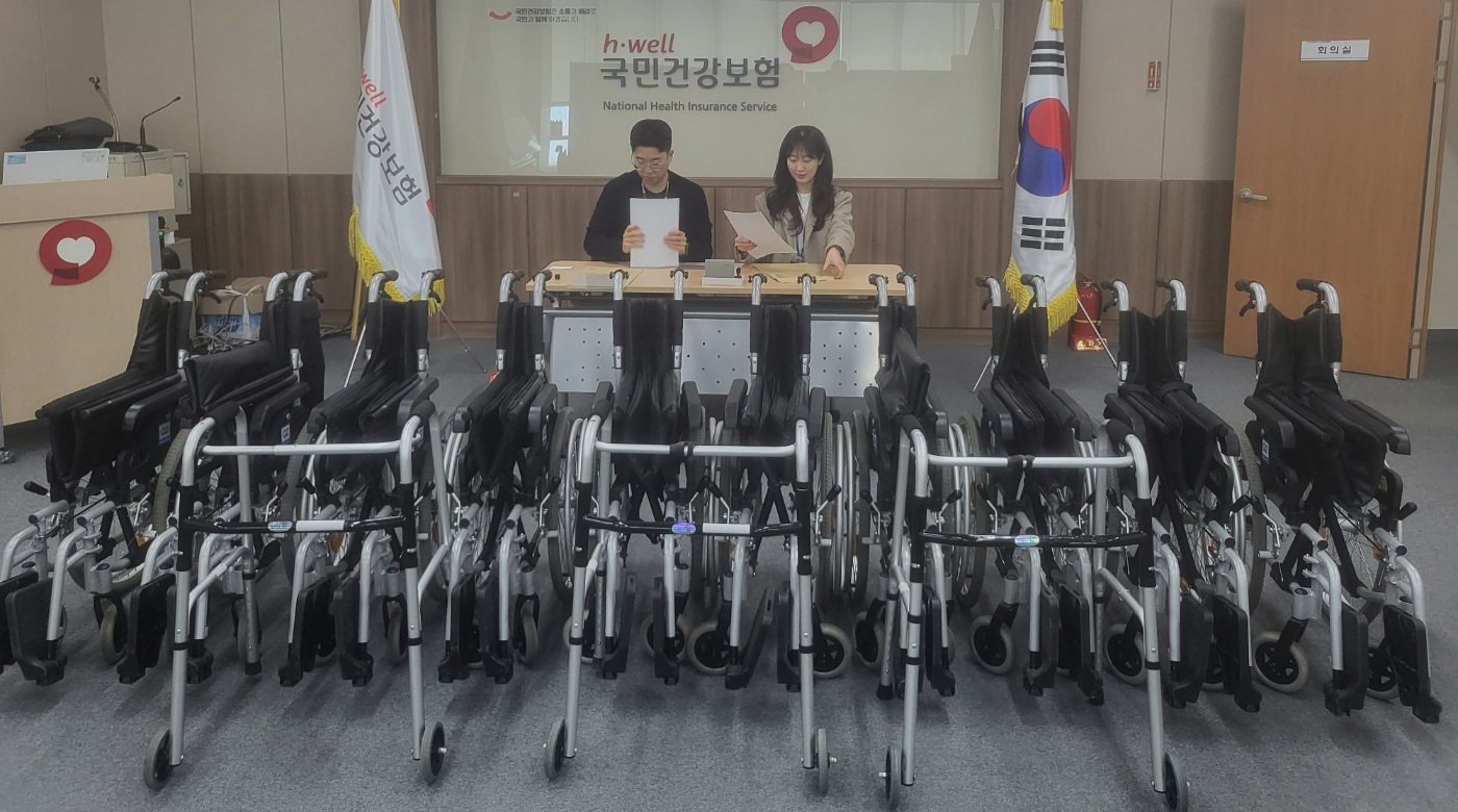 연수구 보건소 송도건강생활지원센터가 재활보조기기(휠체어, 실버카, 워커) 무료 대여서비스를 연중 운영하고 있다